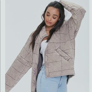 Forever 21 quilted jacket - free people dupe